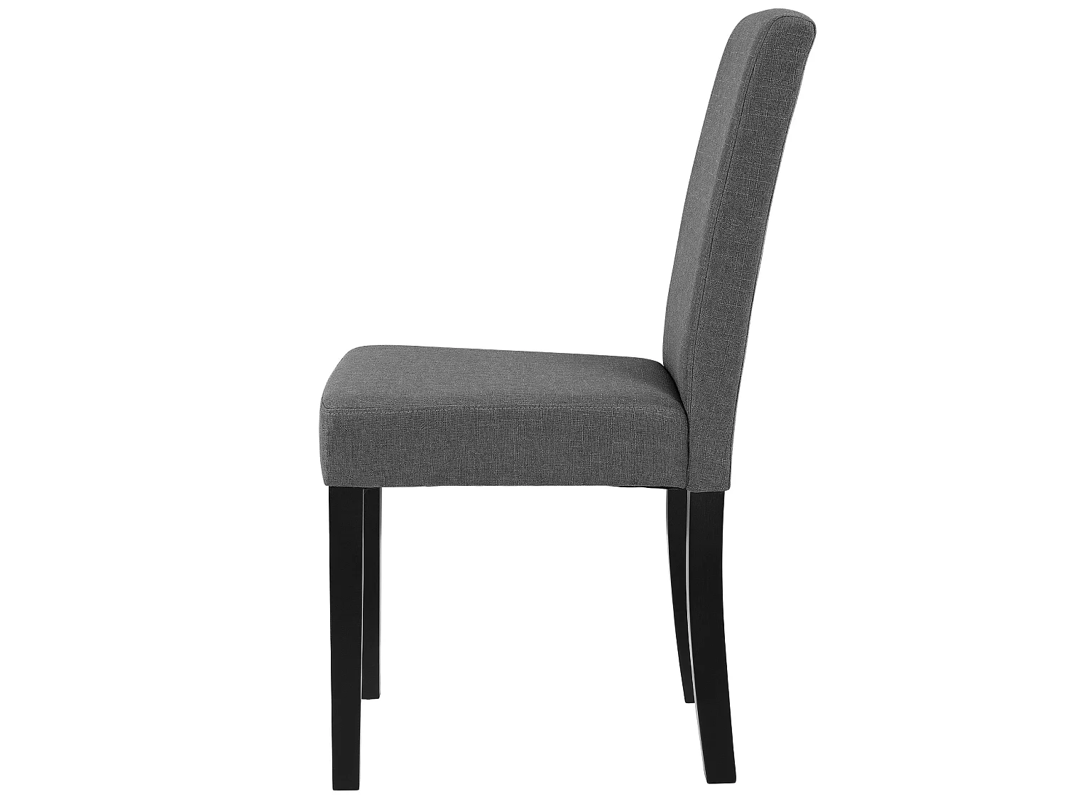 Set de 6 Chaises Rembourrées Den Haag Polyester Gris Foncé [en.casa]