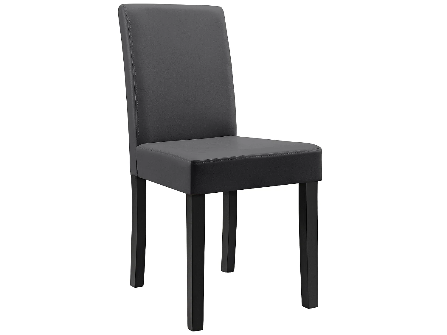 Kit de 8 Chaises Bois Simili 90 x 42 x 48 cm Gris Foncé [en.casa]