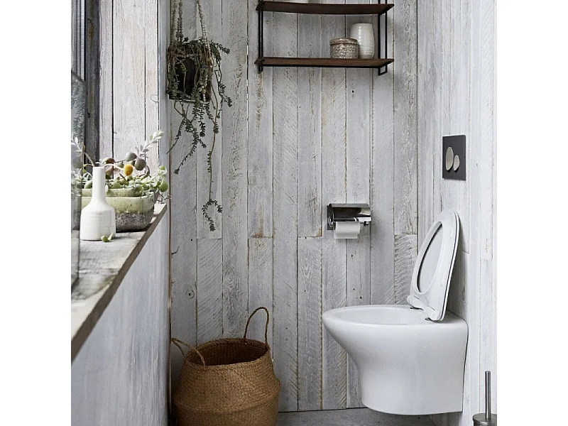 Pack WC suspendu sans bride JACOB DELAFON Nouvelle vague + bâti-support + plaque Blanc brillant