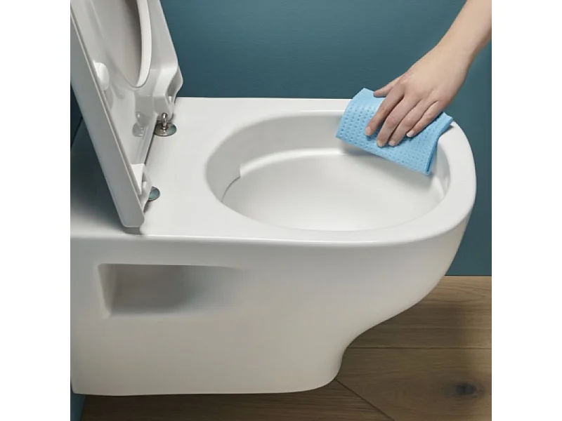 Pack WC suspendu sans bride JACOB DELAFON Struktura + Bati-support GROHE + plaque Start blanc