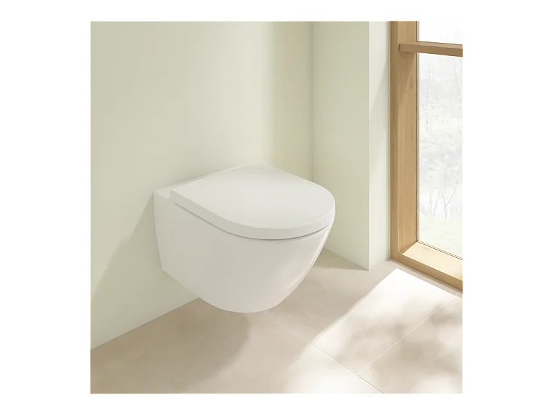 Combipack modèle suspendu VILEROY ET BOCH Subway 3.0 TwistFlush blanc CeramicPlus