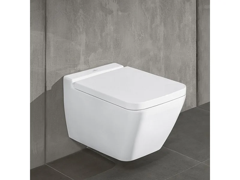 WC suspendu sans bride VILLEROY ET BOCH Finion avec abattant