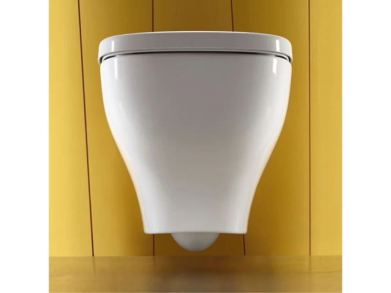 Jacob Delafon - Pack WC suspendu sans bride Struktura + abattant + plaque + bâti