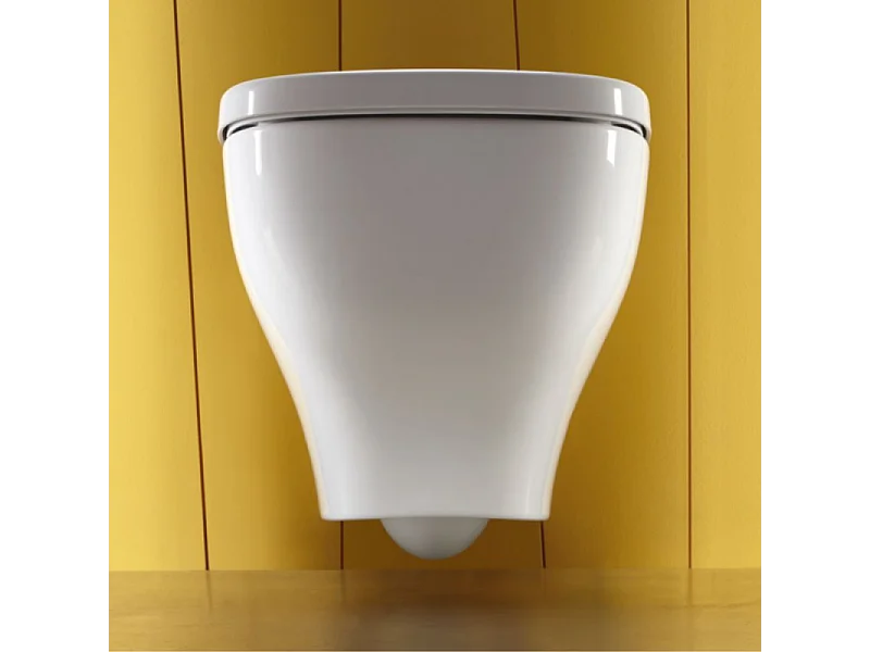 Jacob Delafon - Pack WC suspendu sans bride Struktura + abattant + plaque + bâti