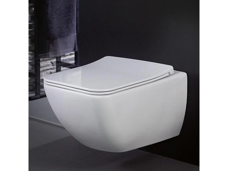 WC suspendu VILLEROY ET BOCH Venticello en Combi-pack abattant sandwich