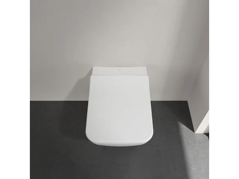 WC suspendu sans bride VILLEROY ET BOCH Venticello avec abattant slim à recouvrement