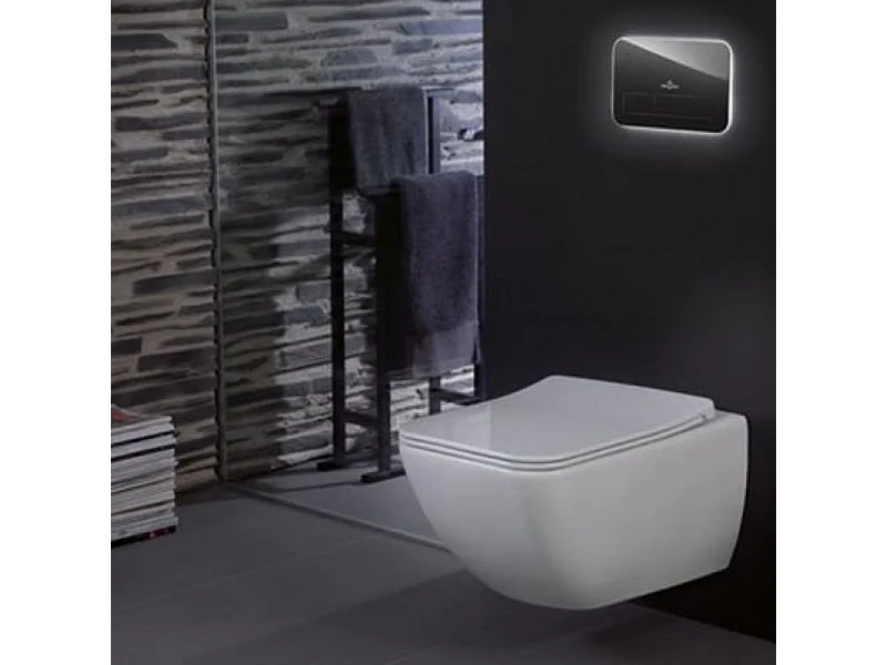 WC suspendu sans bride VILLEROY ET BOCH Venticello avec abattant slim à recouvrement