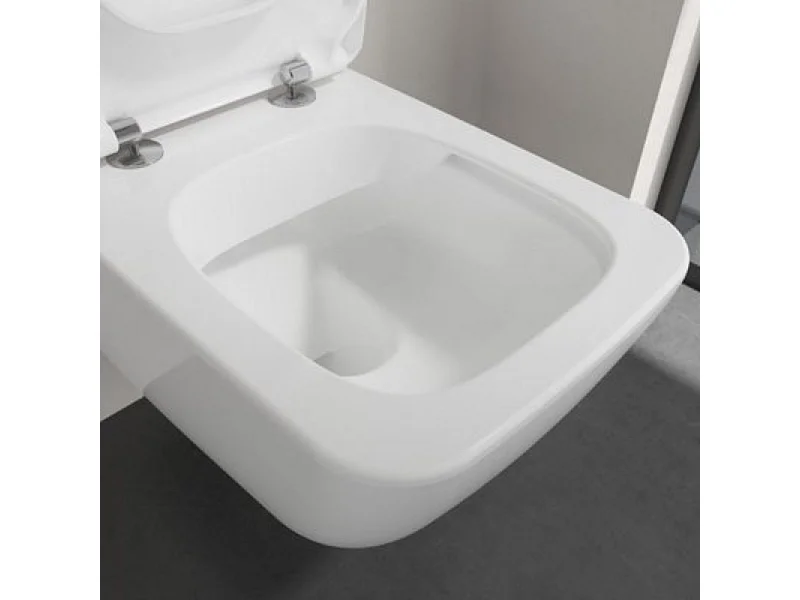 WC suspendu sans bride VILLEROY ET BOCH Venticello avec abattant slim à recouvrement