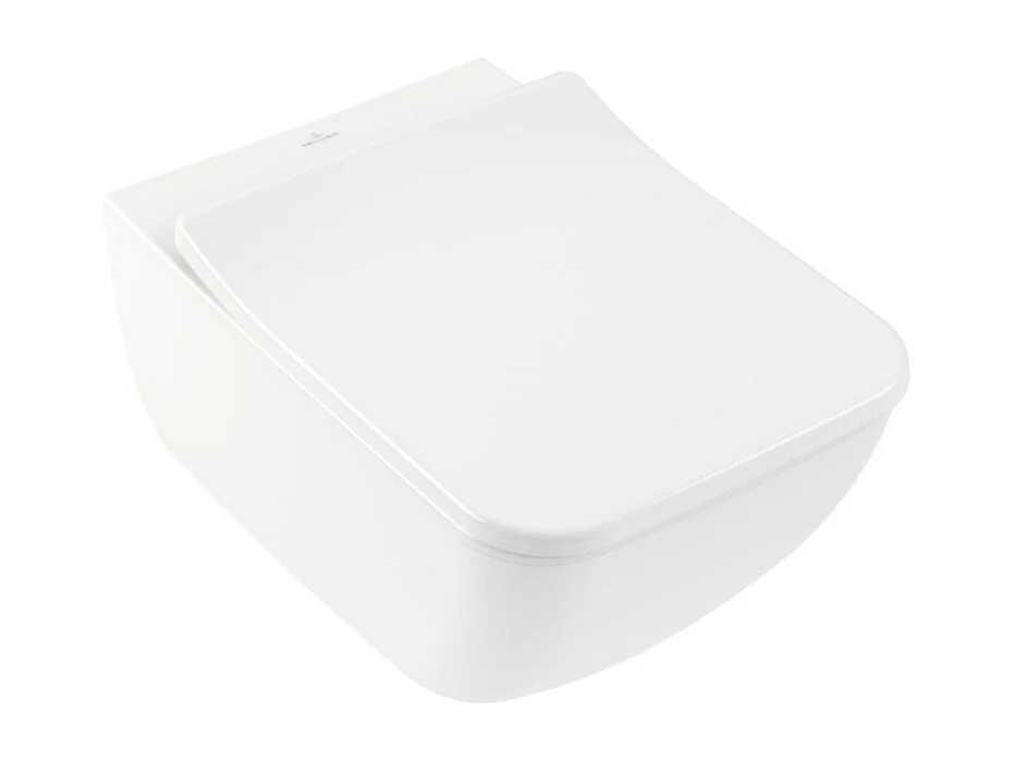 WC suspendu sans bride VILLEROY ET BOCH Venticello avec abattant slim à recouvrement