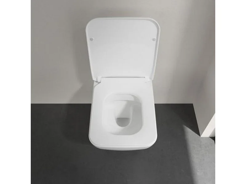 WC suspendu sans bride VILLEROY ET BOCH Venticello avec abattant slim à recouvrement