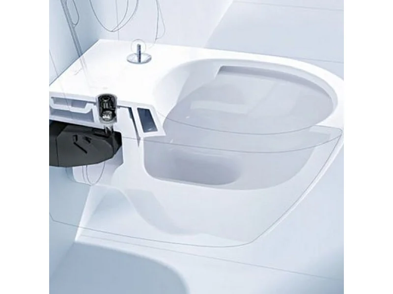 Cuvette WC suspendu sans bride VILLEROY & BOCH Venticello avec abattant frein de chute déclipable