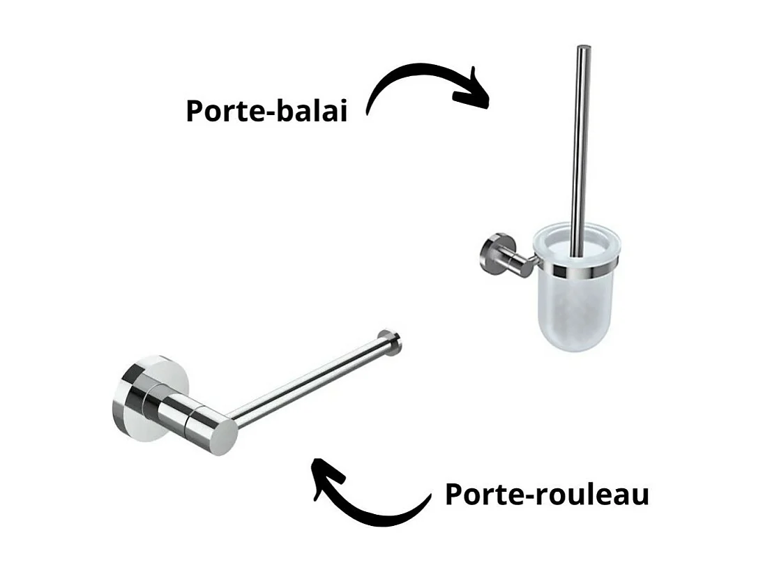 Pack WC suspendu JACOB DELAFON Terrace+ bâti-support + plaque Blanc brillant/Blanc mat + accessoires