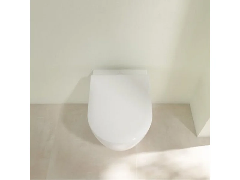 Cuvette WC suspendu Villeroy & Boch Avento + abattant frein de chute slim