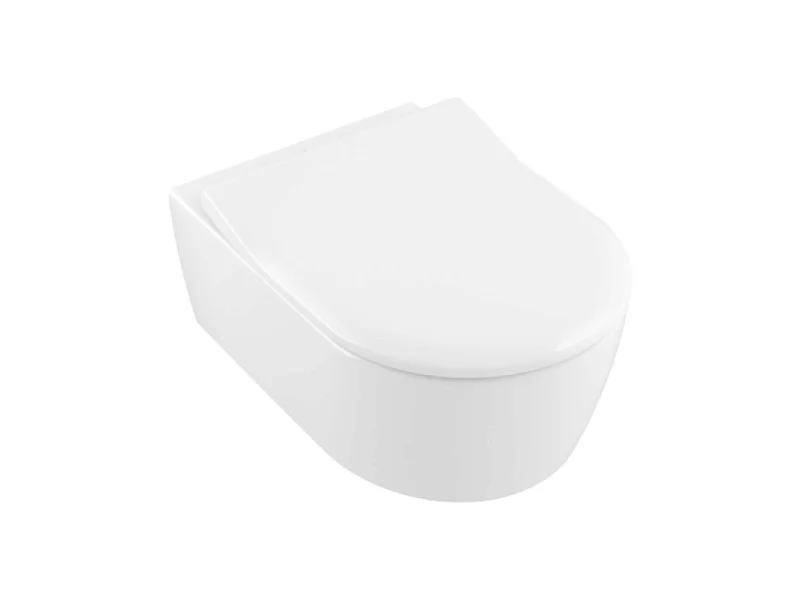 Cuvette WC suspendu Villeroy & Boch Avento + abattant frein de chute slim