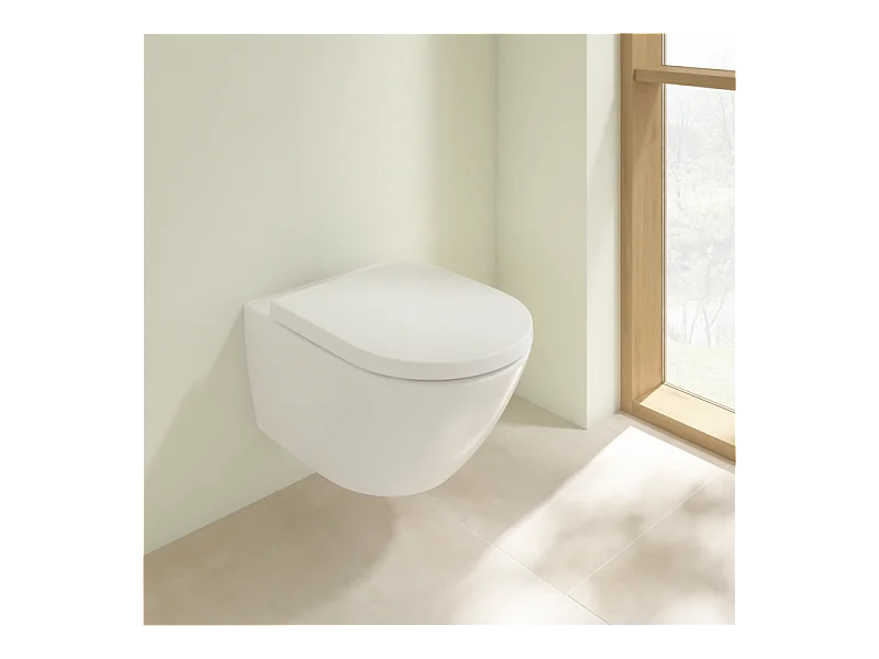 Combipack modèle suspendu VILEROY ET BOCH Subway 3.0 TwistFlush blanc