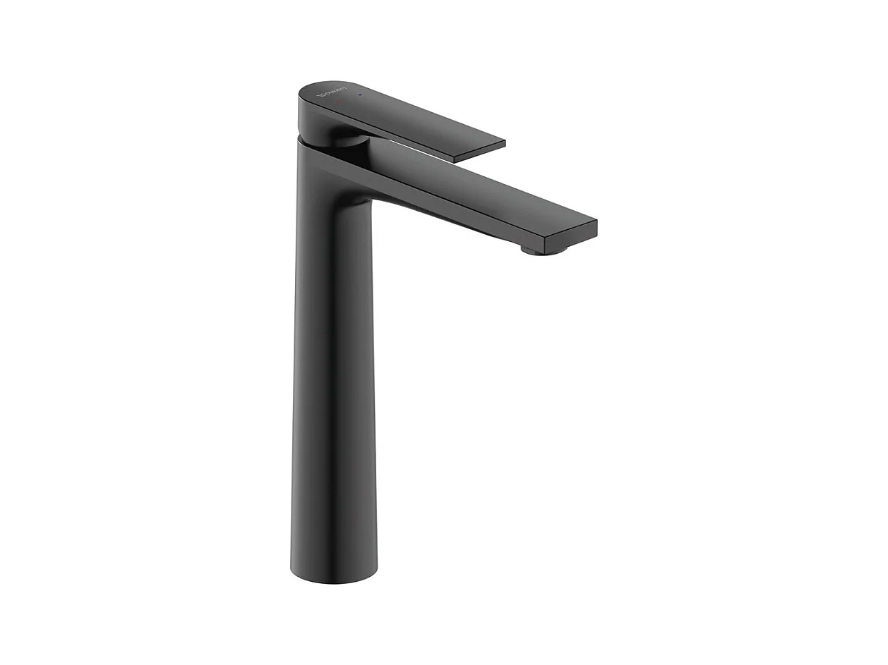 Mitigeur lavabo taille XL DURAVIT Tulum Freshstart noir mat sans tirette ni vidage