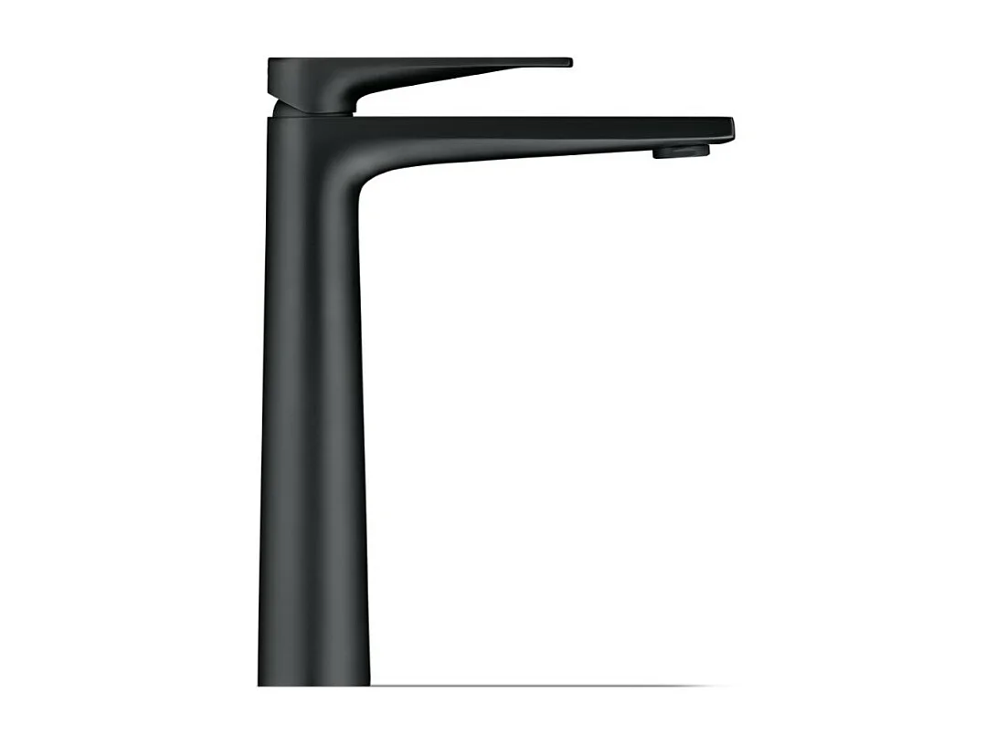 Mitigeur lavabo taille XL DURAVIT Tulum Freshstart noir mat sans tirette ni vidage
