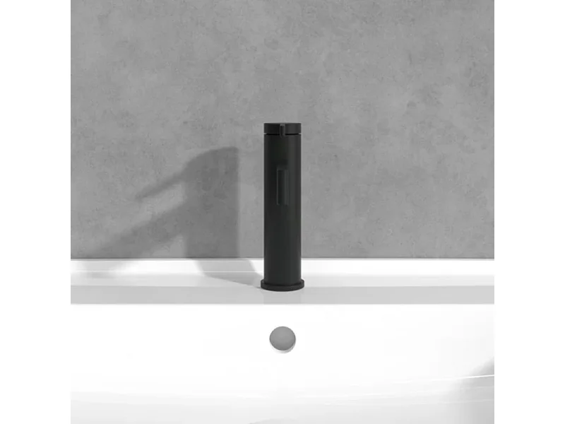 Mitigeur lavabo droit VILLEROY ET BOCH Dawn sans tirette Noir mat