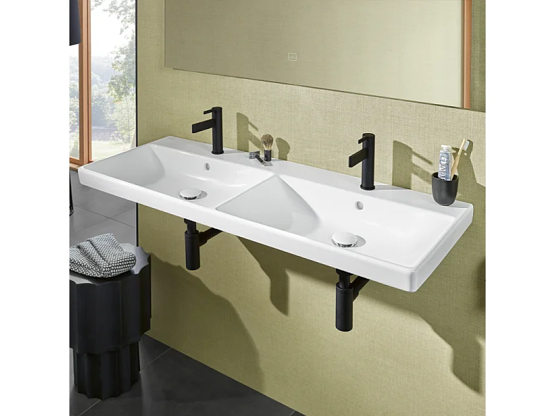 Mitigeur lavabo droit VILLEROY ET BOCH Dawn sans tirette Noir mat