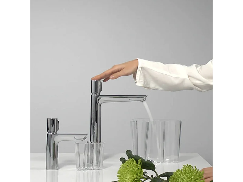 Mitigeur lavabo HANSGROHE Talis Select E 110 sans tirette ni vidage chrome  + nettoyant Briochin