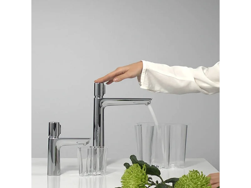 Mitigeur lavabo HANSGROHE Talis Select E 110 sans tirette ni vidage chrome  + nettoyant Briochin