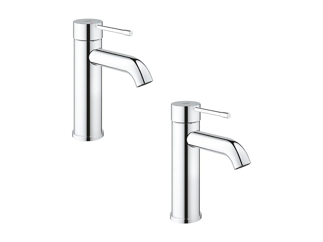 Lot de 2 mitigeurs lavabo GROHE Essence AquaGuide S sans vidage