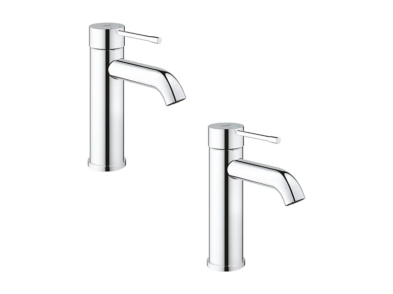 Lot de 2 mitigeurs lavabo GROHE Essence AquaGuide S sans vidage
