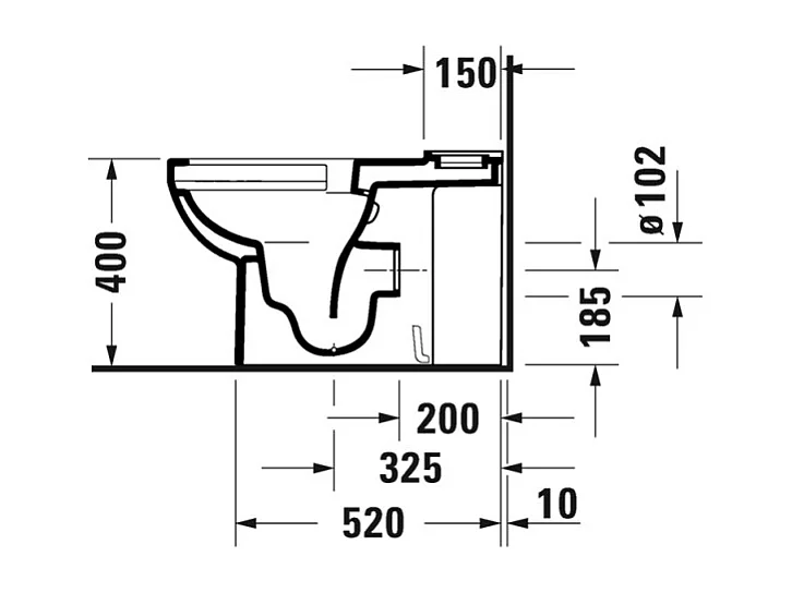 WC à poser DURAVIT Duravit No.1 avec abattant frein de chute