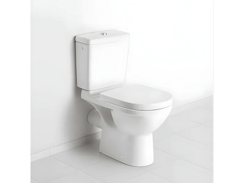 WC à poser VILLEROY ET BOCH O.novo avec abattant frein de chute déclipsable + nettoyant Briochin