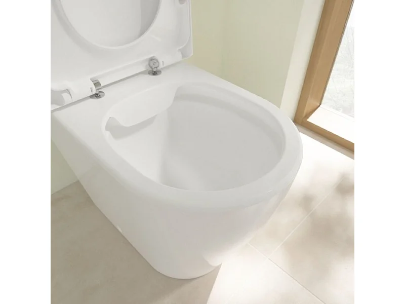 WC à poser sans bride VILEROY ET BOCH Avento avec abattant frein de chute déclipsable