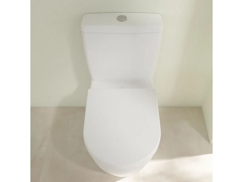WC à poser compact sans bride sortie horizontale VILLEROY ET BOCH Avento avec abattant frein de chute
