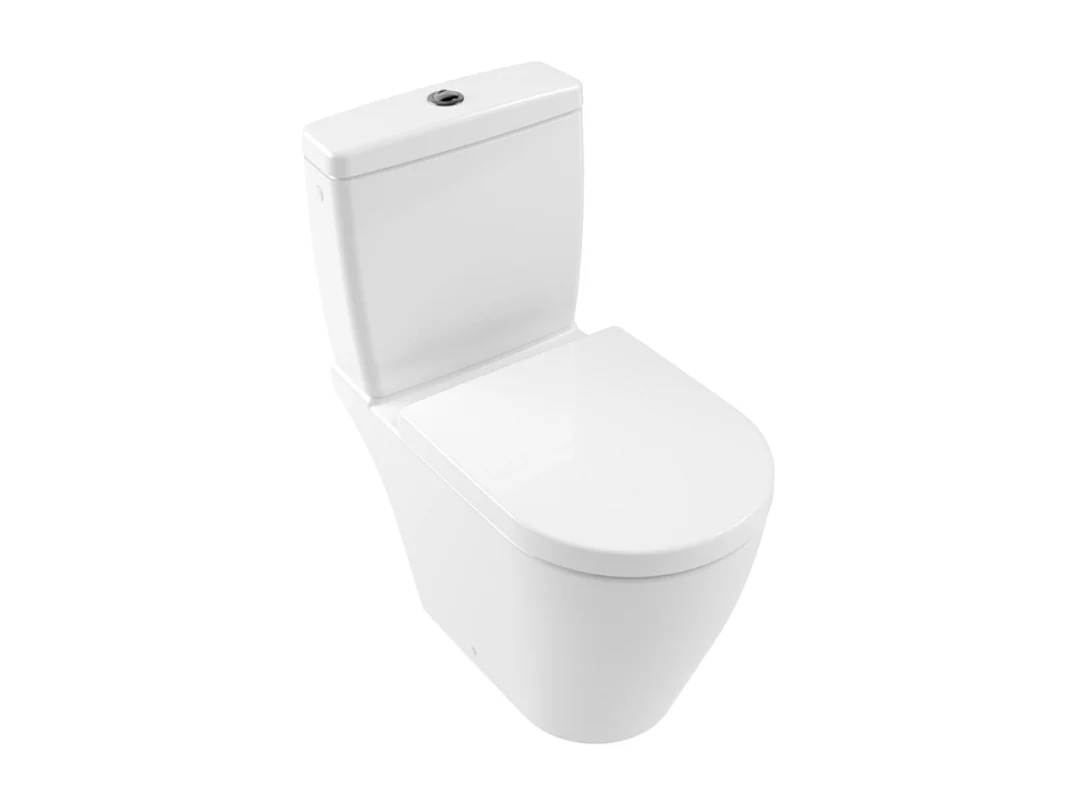WC à poser compact sans bride sortie horizontale VILLEROY ET BOCH Avento avec abattant frein de chute