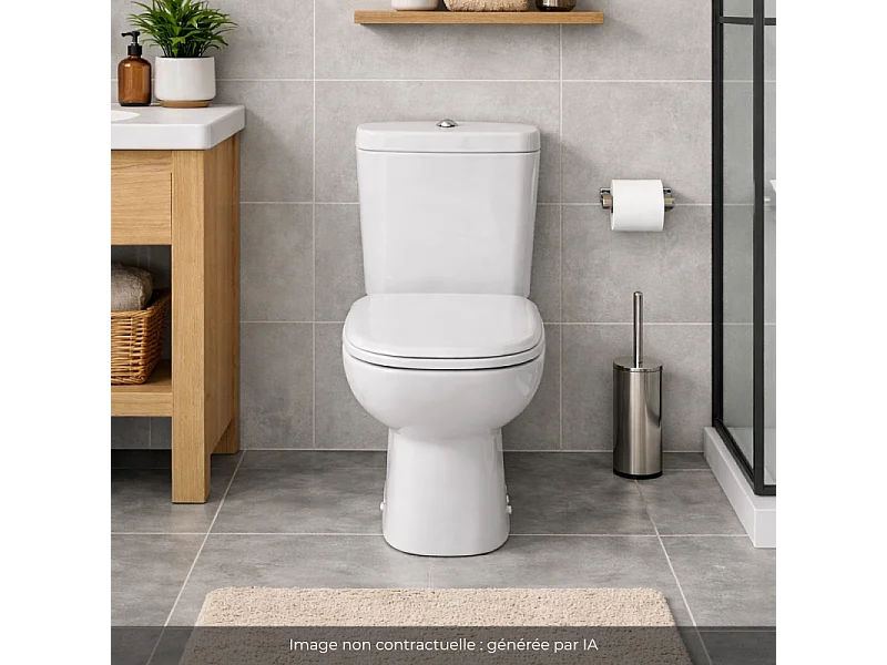 WC à poser DURAVIT D-code avec abattant