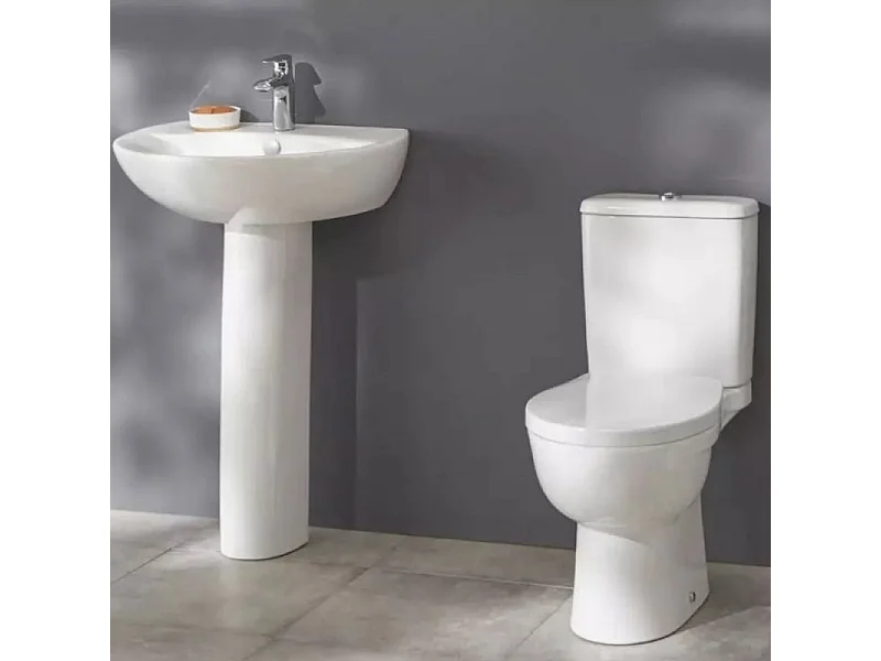 JACOB DELAFON WC à poser sans bride Patio + abattant