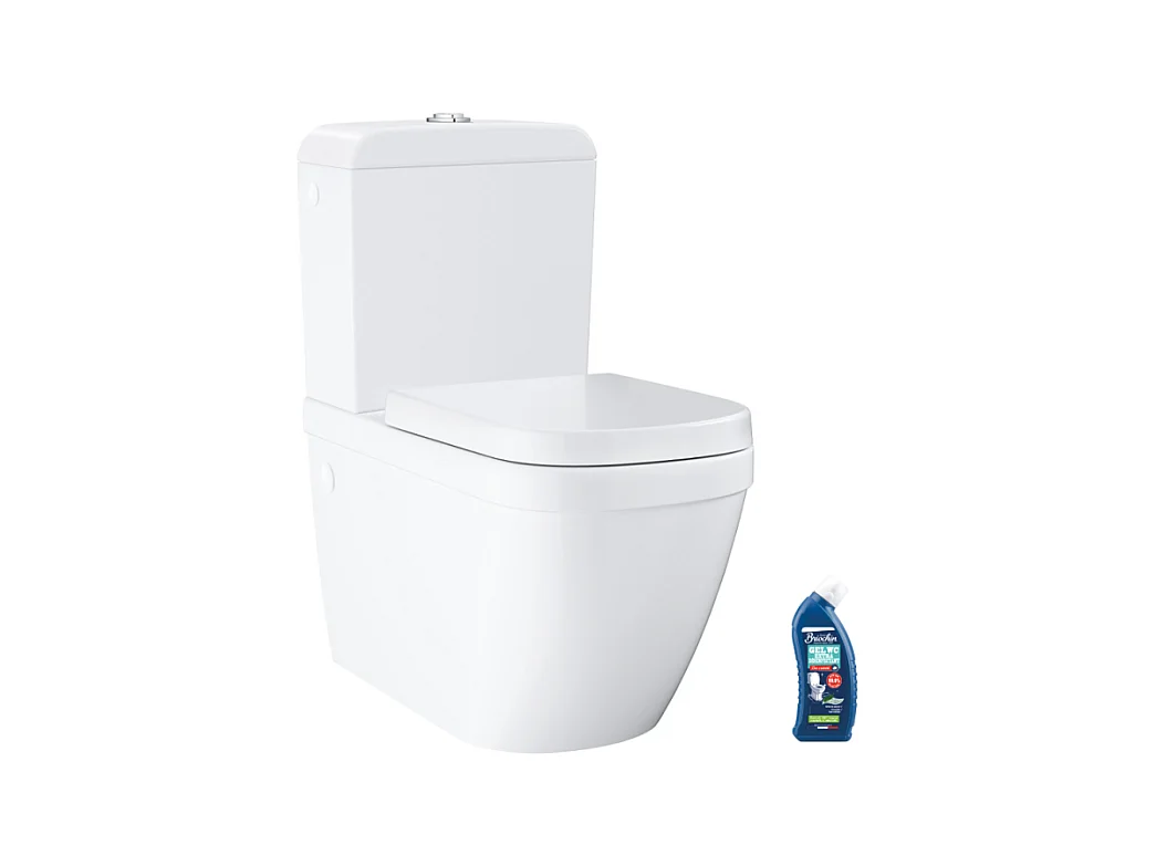 GROHE WC à poser sans bride Euro Ceramic + abattant et nettoyant