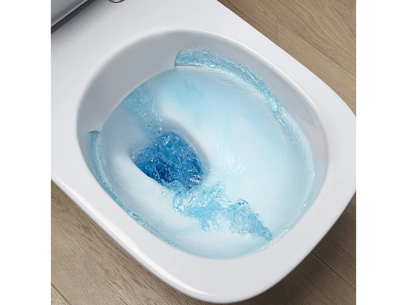 WC à poser sans bride sortie horizontale JACOB DELAFON Struktura avec abattant + gel WC