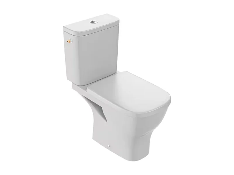 WC à poser sans bride sortie horizontale JACOB DELAFON Struktura avec abattant