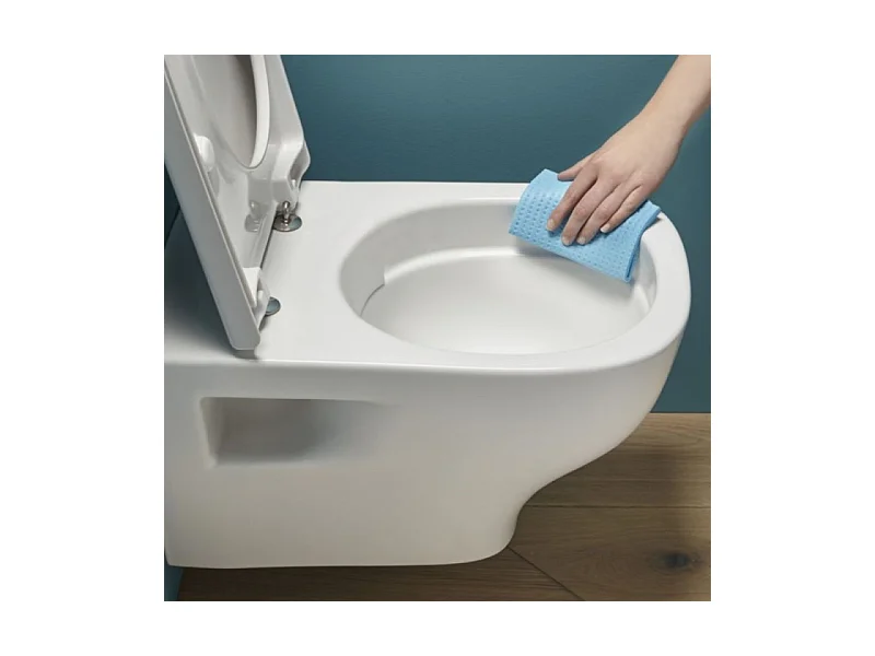 Pack WC suspendu sans bride JACOB DELAFON Struktura + abattant + plaque + bâti support