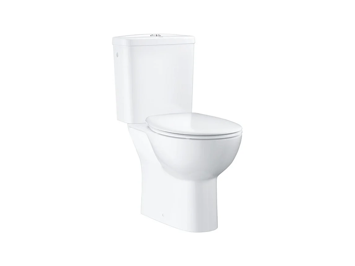 WC à poser sans bride GROHE Bau Ceramic Quickfix avec abattant frein de chute declipsable
