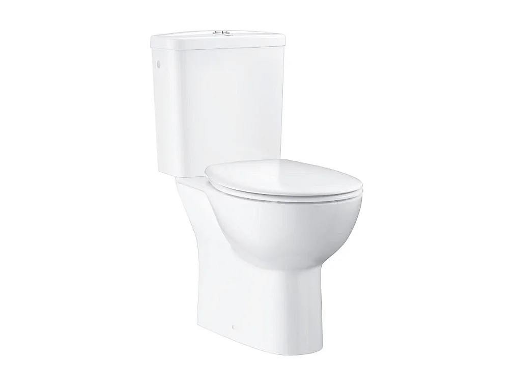WC à poser sans bride GROHE Bau Ceramic Quickfix avec abattant frein de chute declipsable