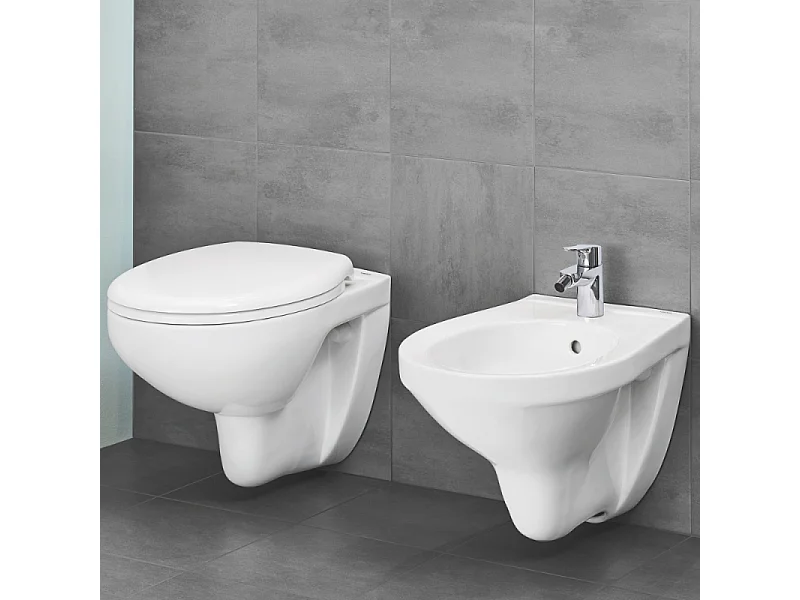 GROHE WC suspendu sans bride Bau Ceramic avec abattant