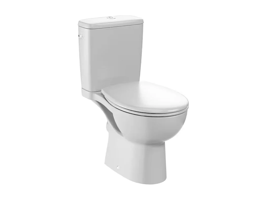 WC à poser sans bride sortie horizontale JACOB DELAFON Gaspard avec abattant frein de chute et déclipsable