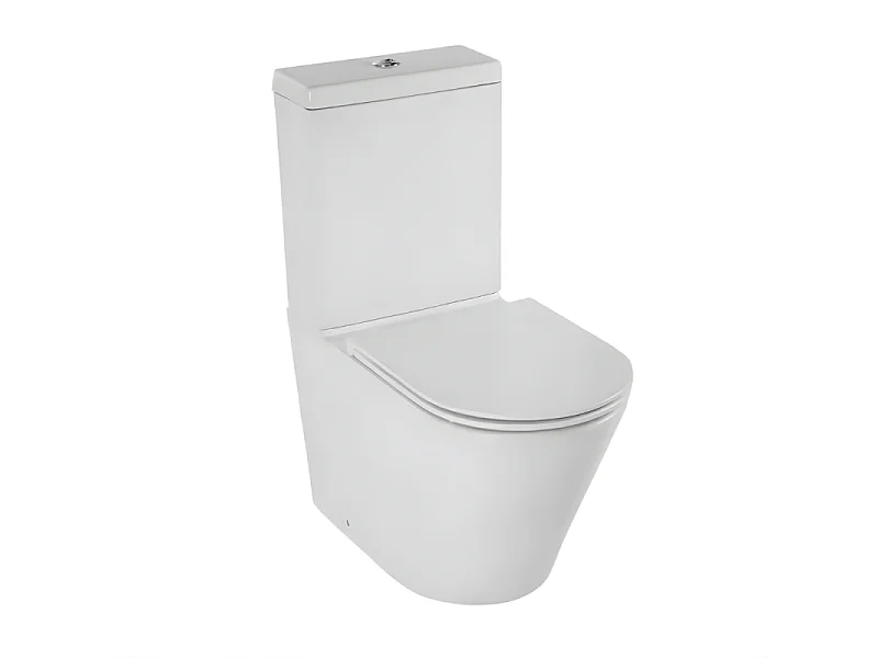 WC à poser sans bride sortie universelle JACOB DELAFON Rodin+ avec abattant frein de chute