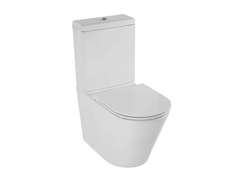 WC à poser sans bride sortie universelle JACOB DELAFON Rodin+ avec abattant frein de chute