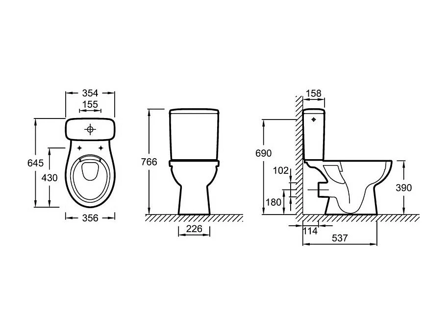 JACOB DELAFON Lot de 2 WC à poser sans bride Patio + abattant