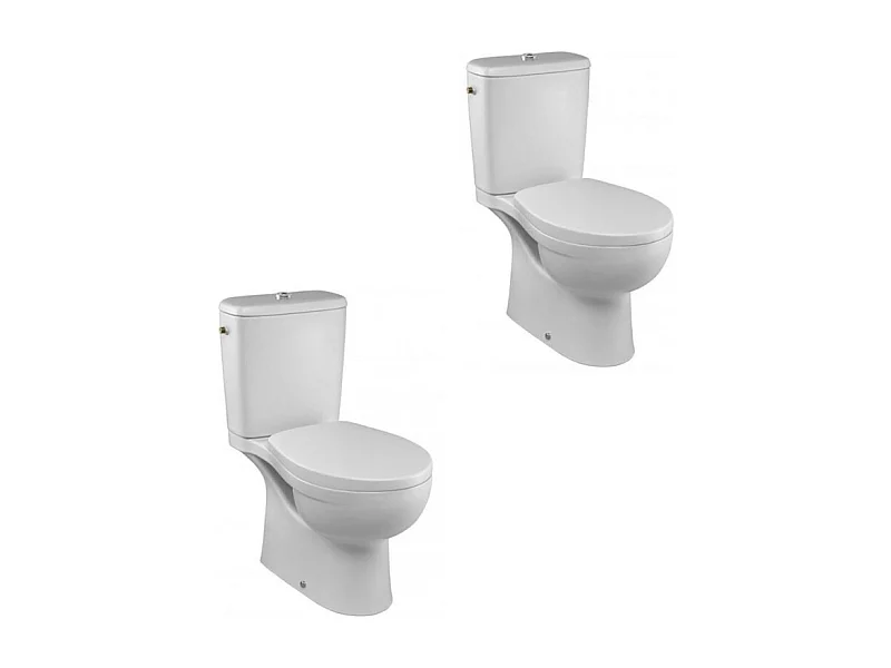 JACOB DELAFON Lot de 2 WC à poser sans bride Patio + abattant
