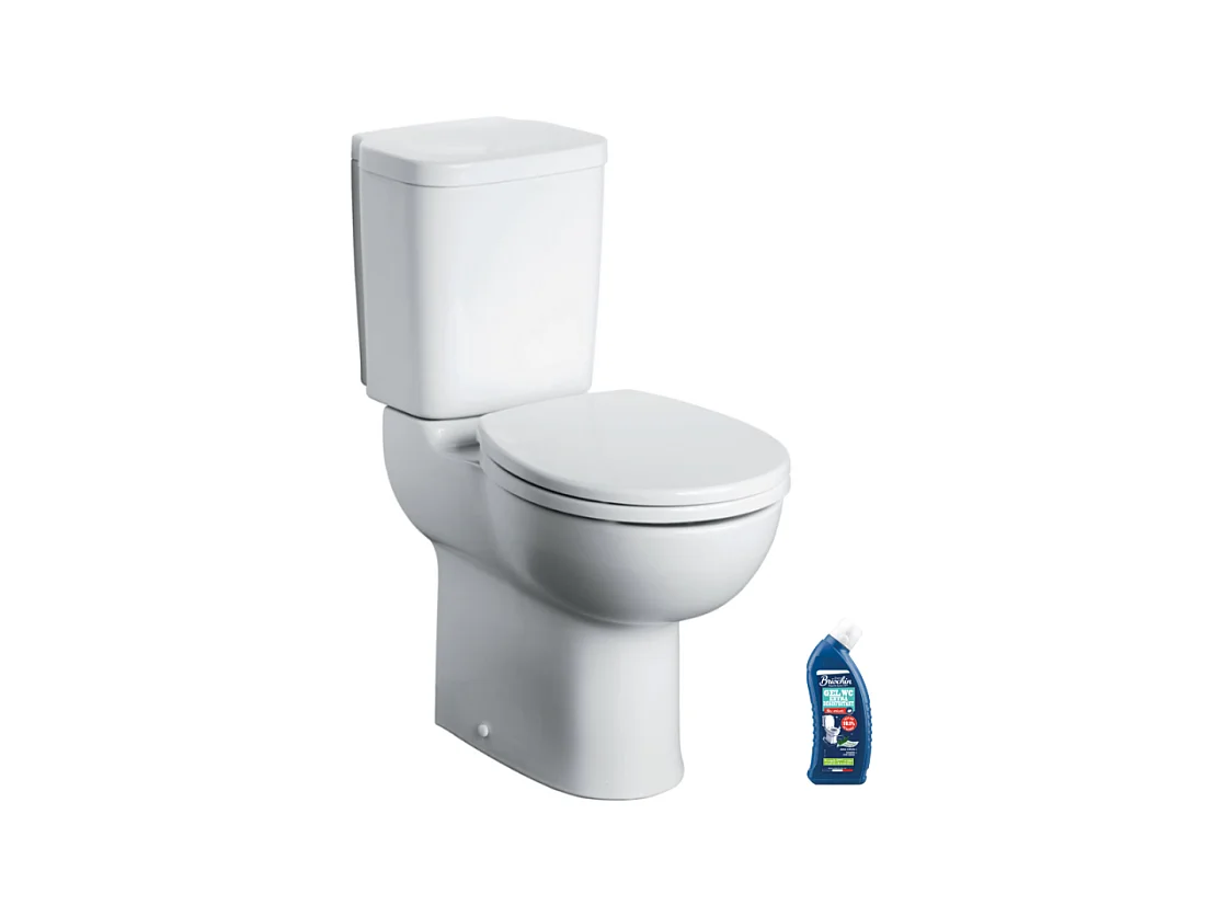 WC à poser PMR sortie horizontale PORCHER Matura 2 + nettoyant