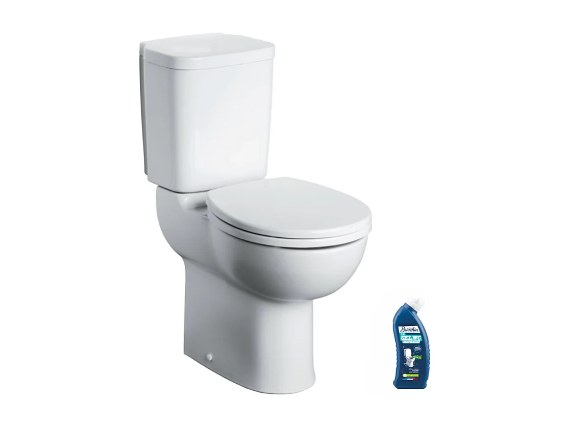 WC à poser PMR sortie horizontale PORCHER Matura 2 + nettoyant