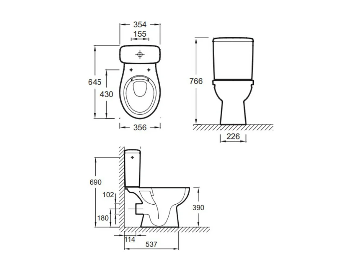 WC à poser sans bride JACOB DELAFON Patio + abattant