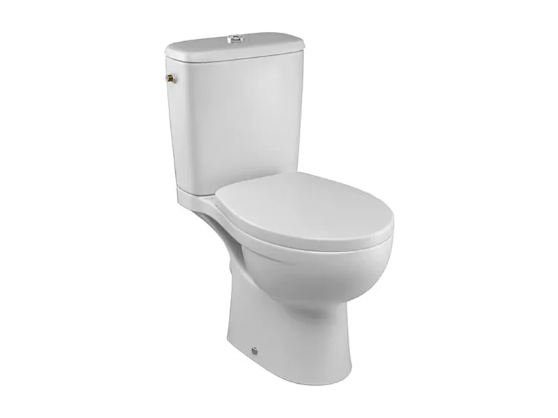 WC à poser sans bride sortie horizontale JACOB DELAFON Patio avec abattant frein de chute déclipsable